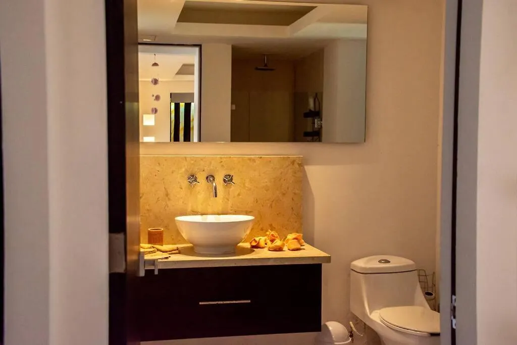 El Descanso Del Navegante Frente Al Mar Puerto Morelos Apartmán