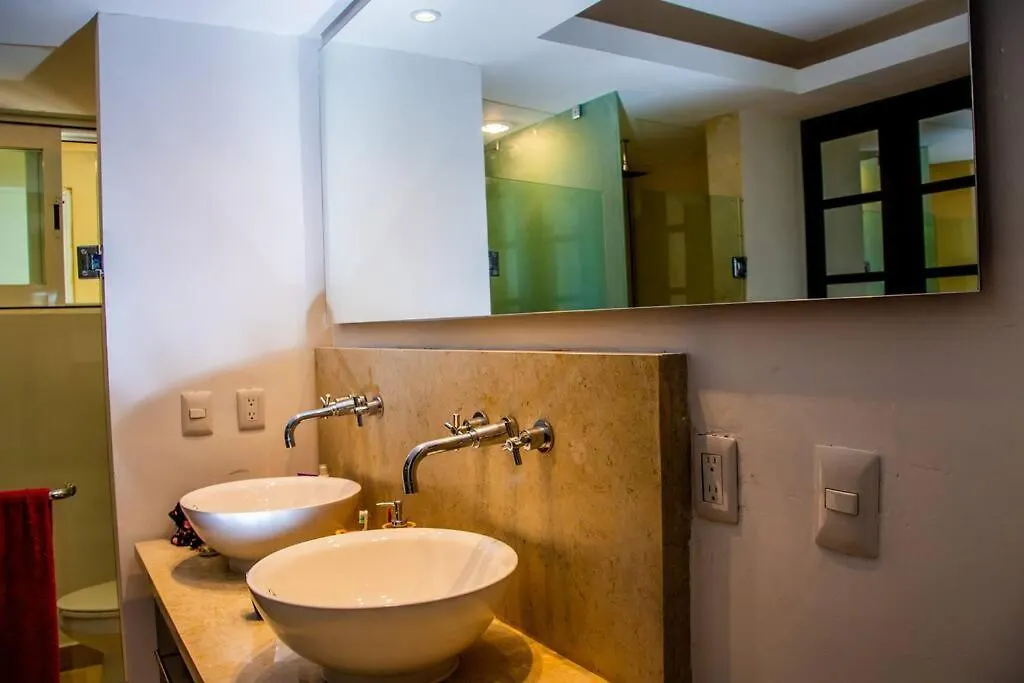 El Descanso Del Navegante Frente Al Mar Puerto Morelos Apartmán